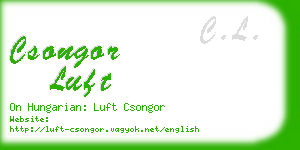 csongor luft business card